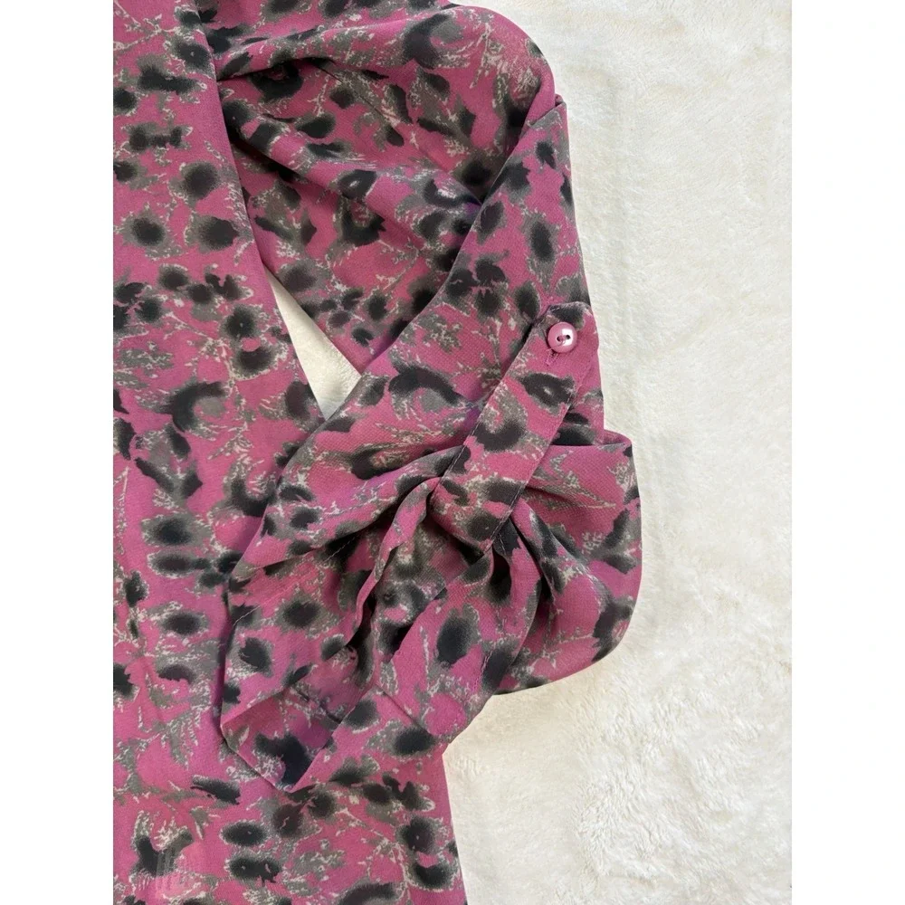 Pins and Needles Urban Outfitters‎ Floral Print Blouse Women's Medium Sheer